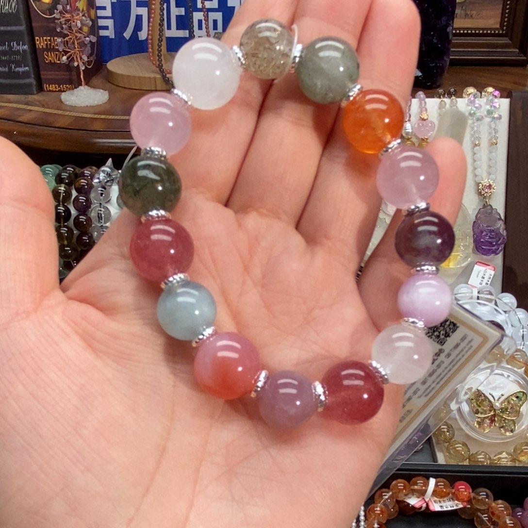 水晶手链未镶嵌多样性发一