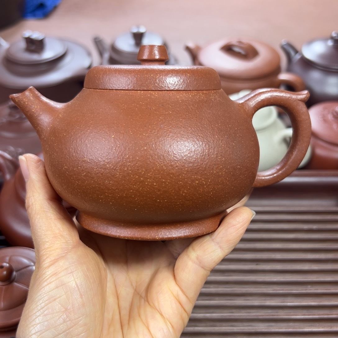 段泥茶壶红降坡 鱼趣 300cc