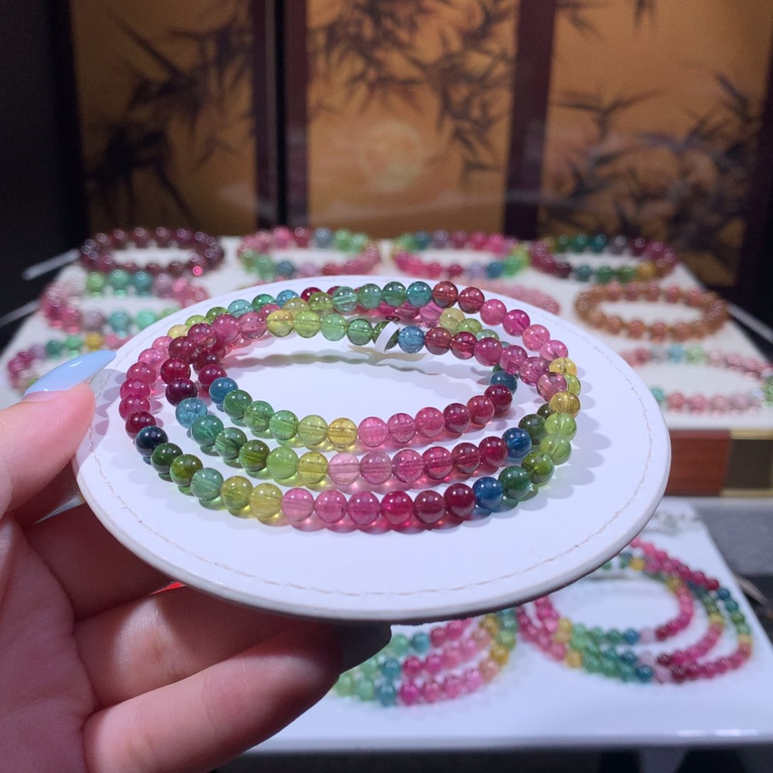 未镶嵌手链碧玺碧玺