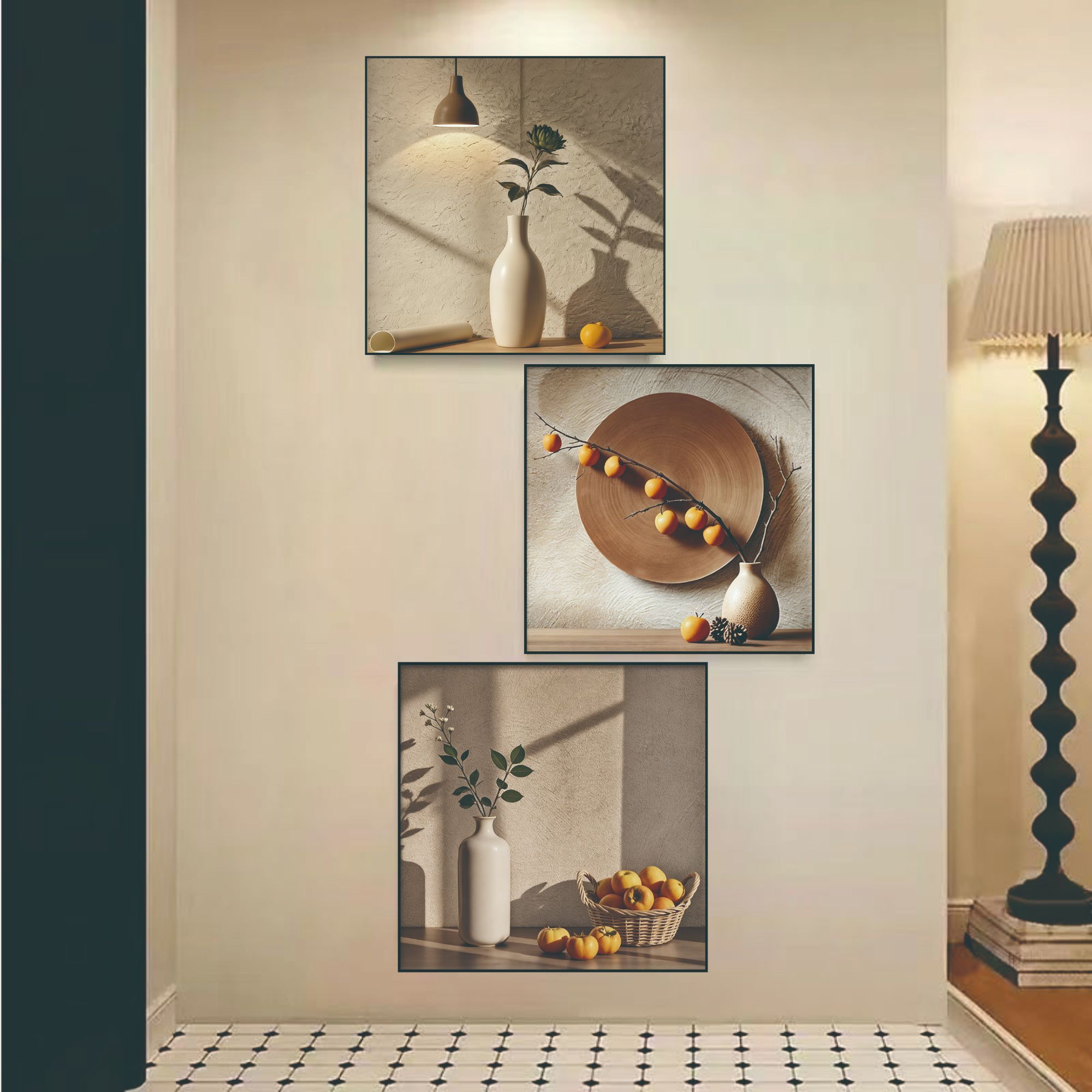 S03现代轻奢风客厅卧室玄关餐厅装饰画-40-40-3