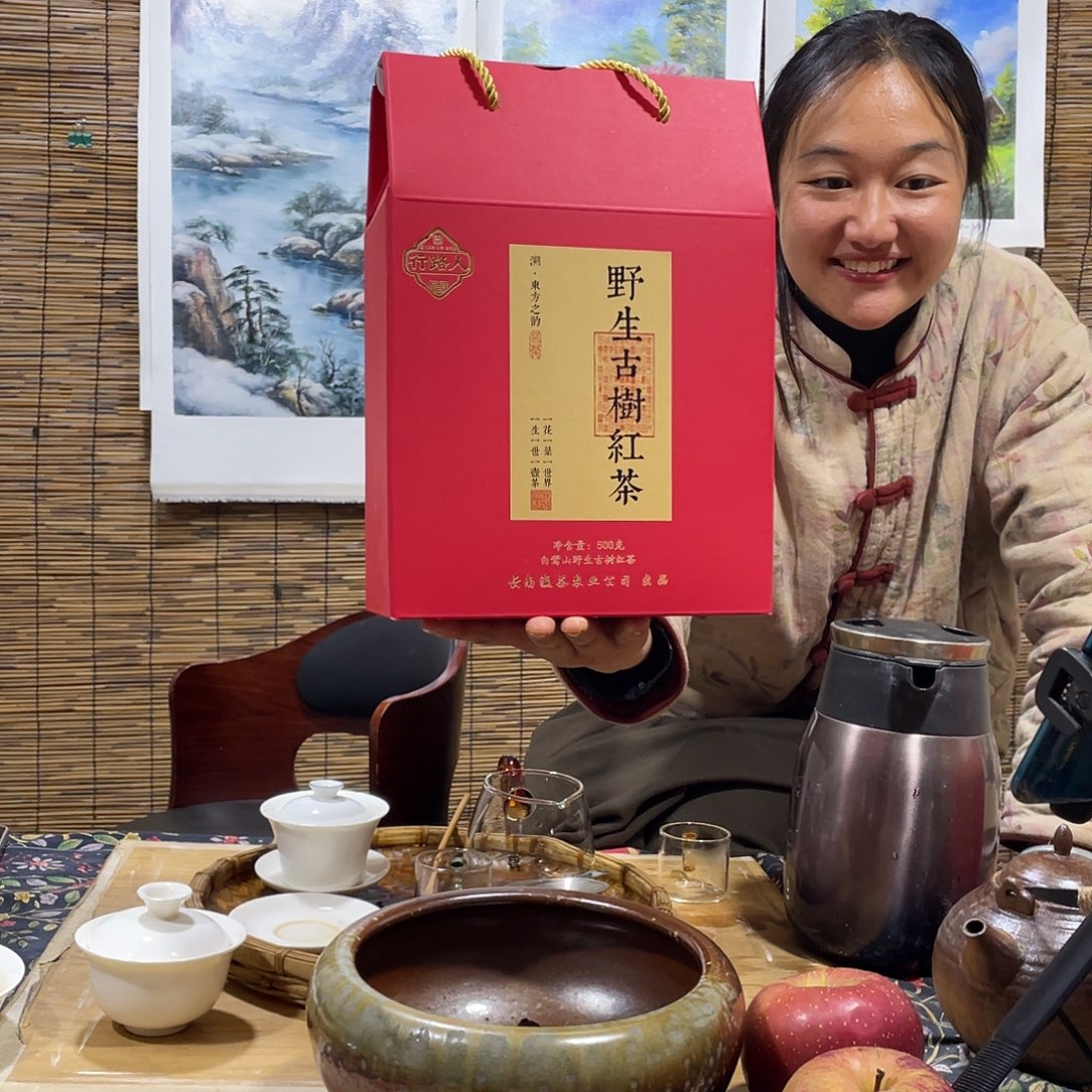油画500g白莺山野生古树茶