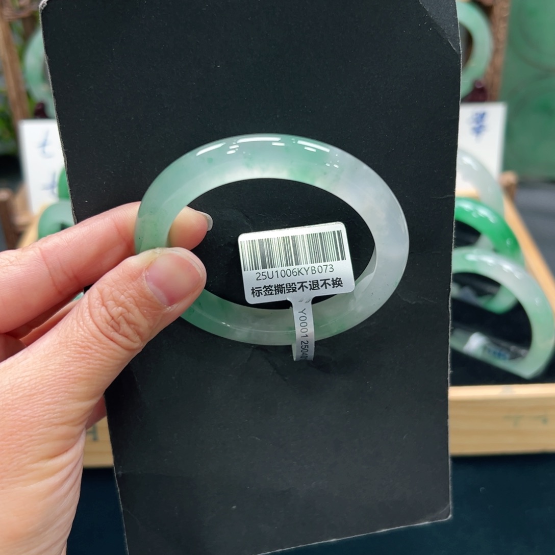 静***儿石英质玉未镶嵌手镯➕佳佳54