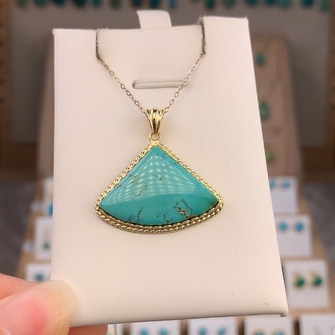 绿松石未镶嵌吊坠(不含链)