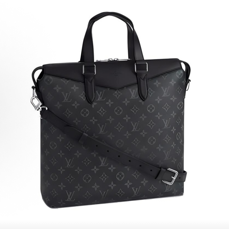 99新 LouisVuitton/路易威登 98新黑花竖版传奇1404男士公文包