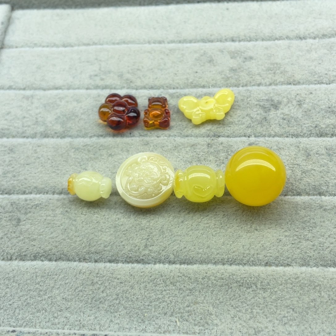 ღ***ღ琥珀未镶嵌裸石天然琥珀蜜蜡