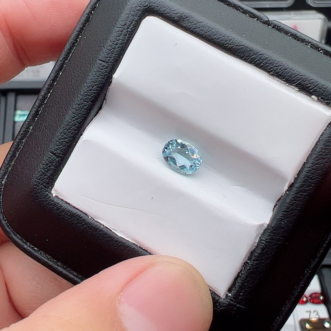 海蓝宝石裸石未镶嵌5✖️7裸石椭圆