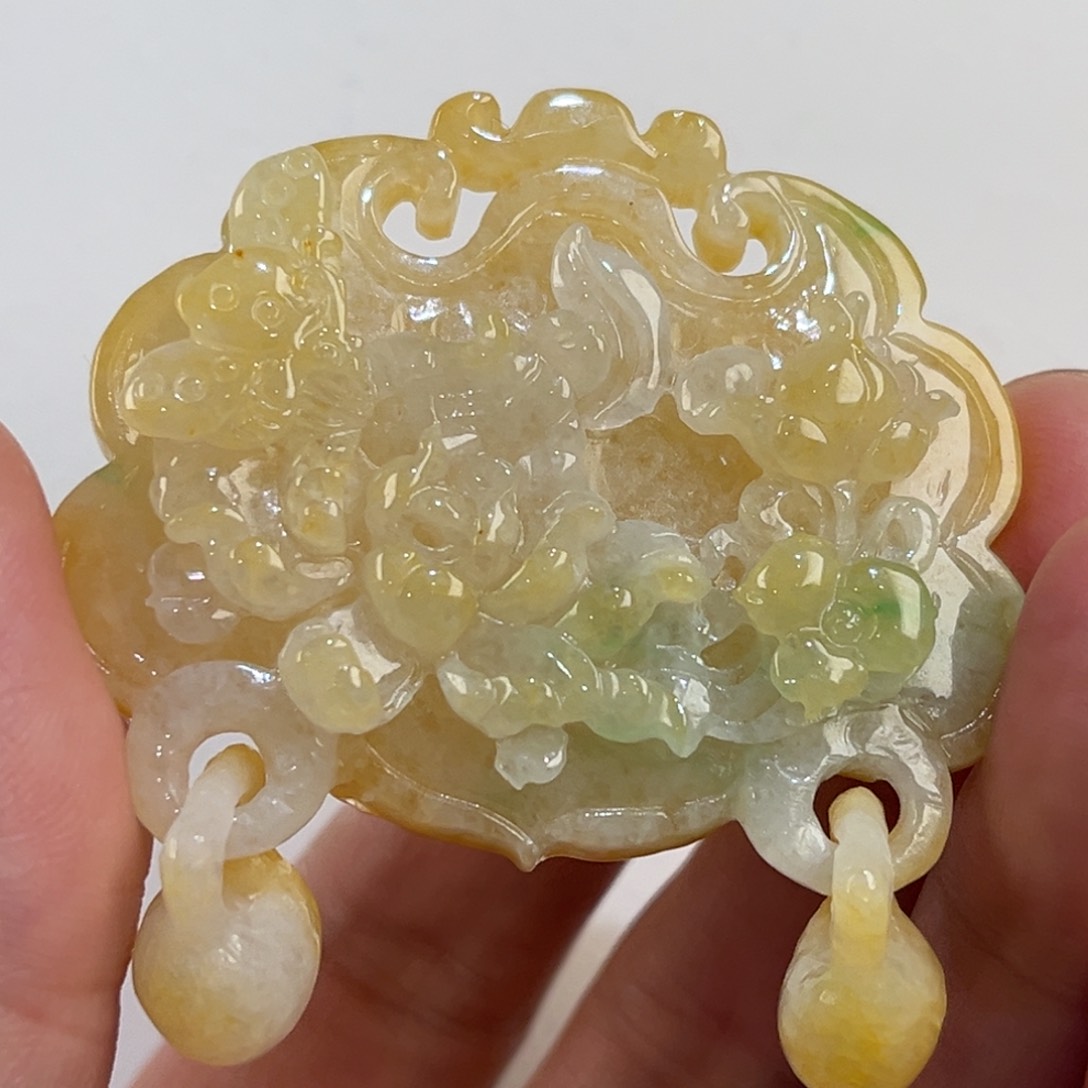 翡翠未镶嵌吊坠(赠链)代编织