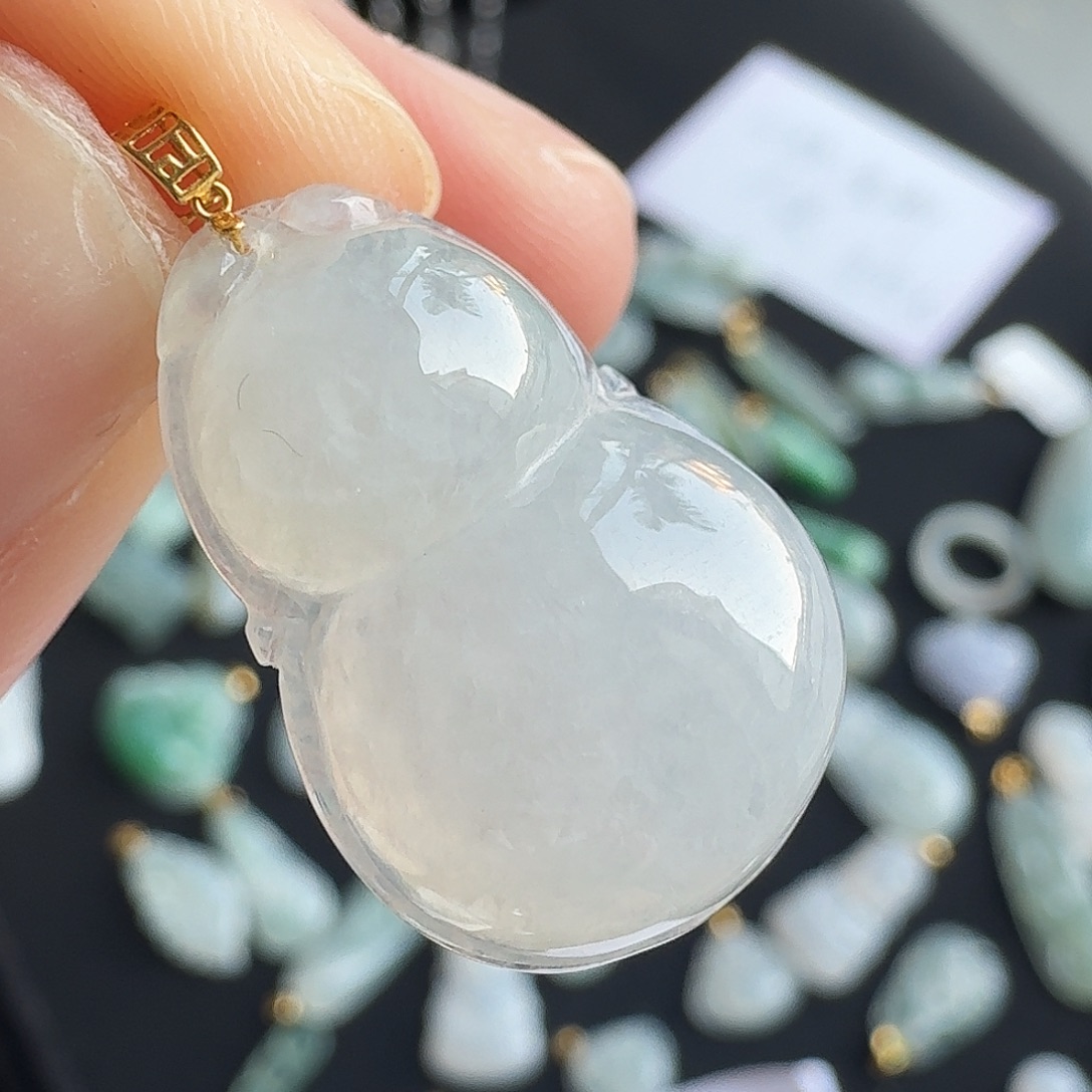 翡翠未镶嵌手链大葫芦