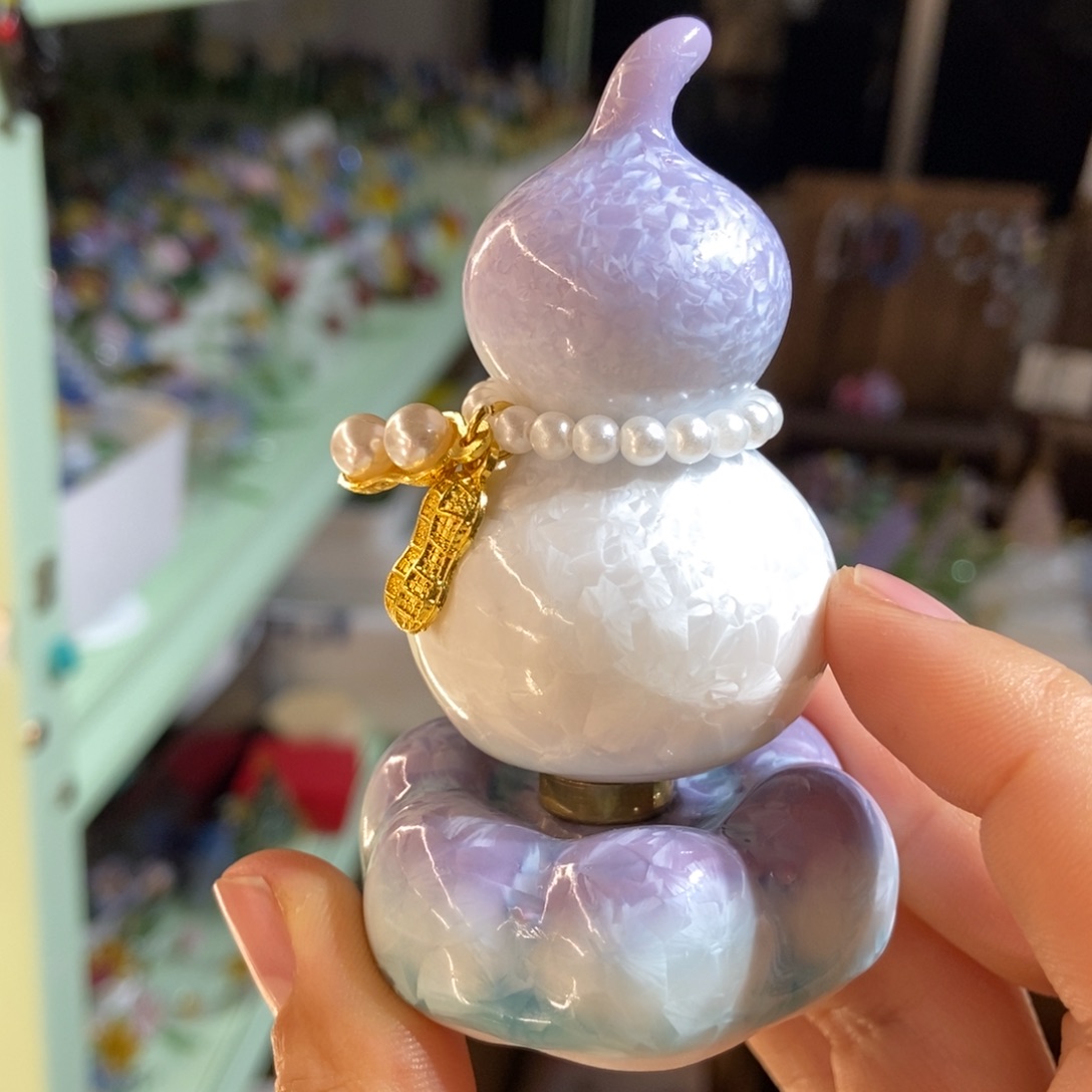 琉璃手工艺品紫色