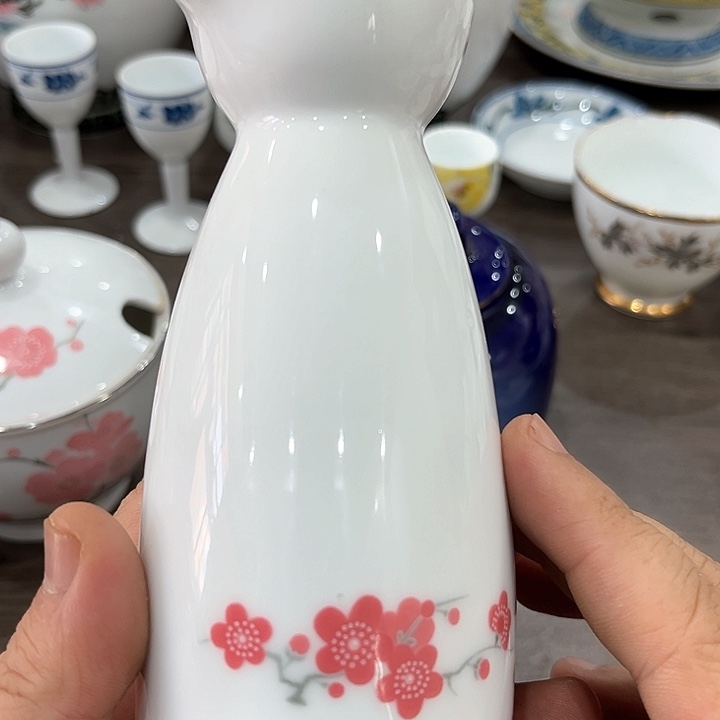 釉下五彩的瓷器和瓷器