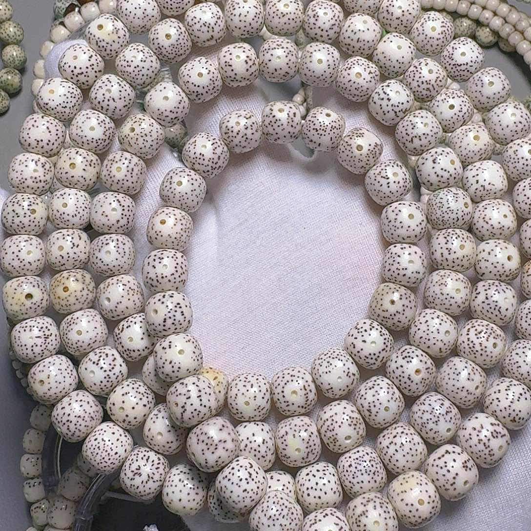 义***天手串星月菩提原生态原脂白11法脖挂