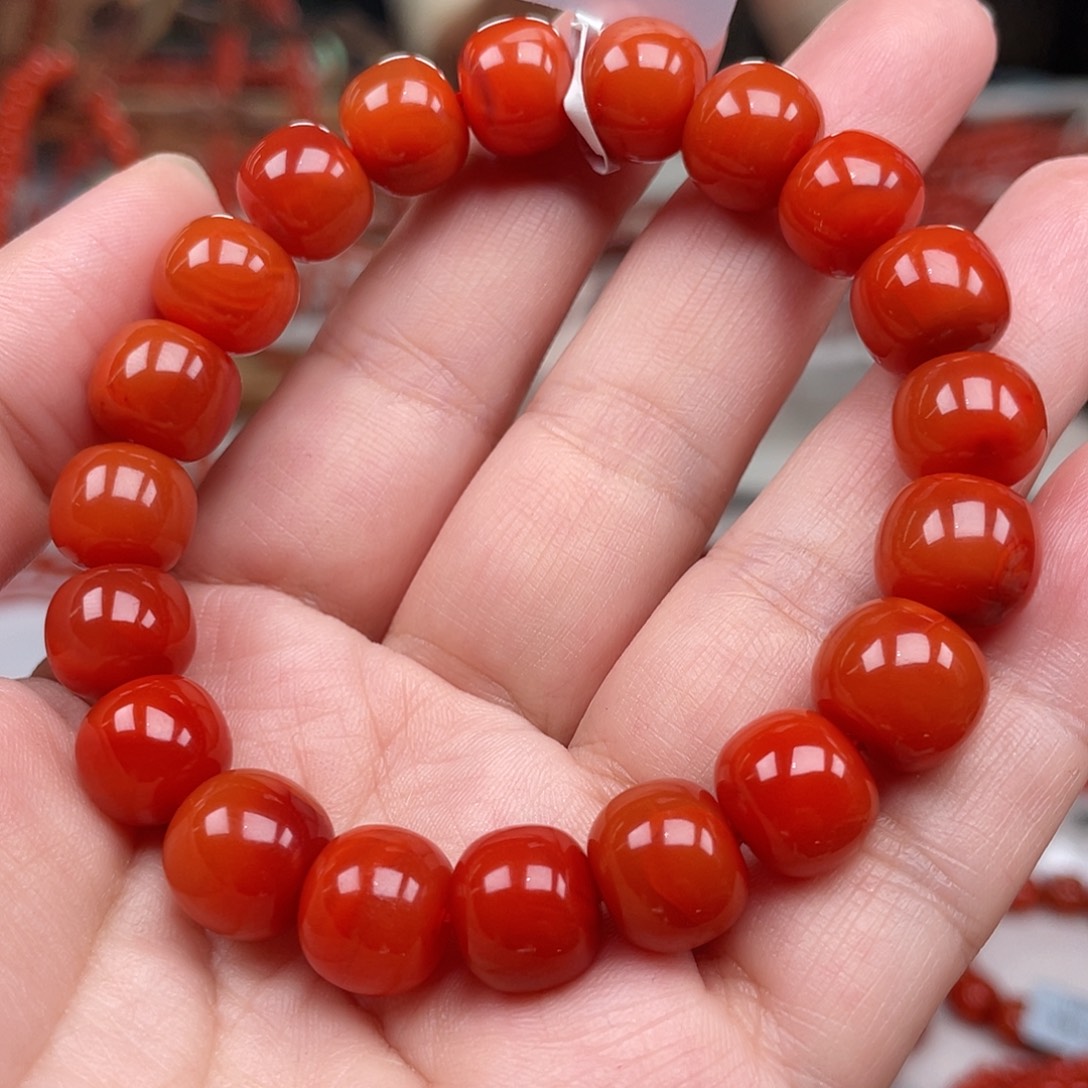 南红玛瑙未镶嵌手链