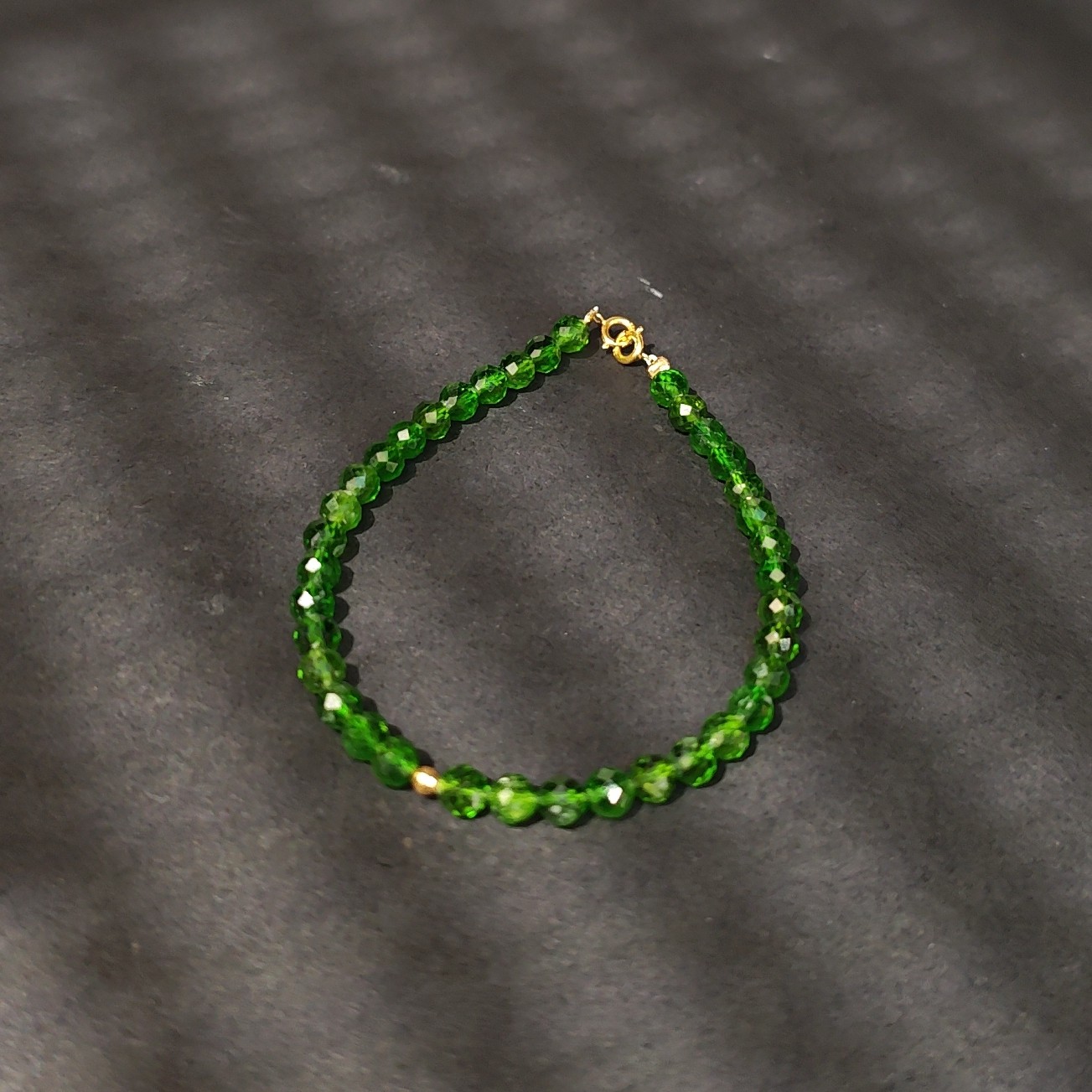 透辉石手链 18k金 1204