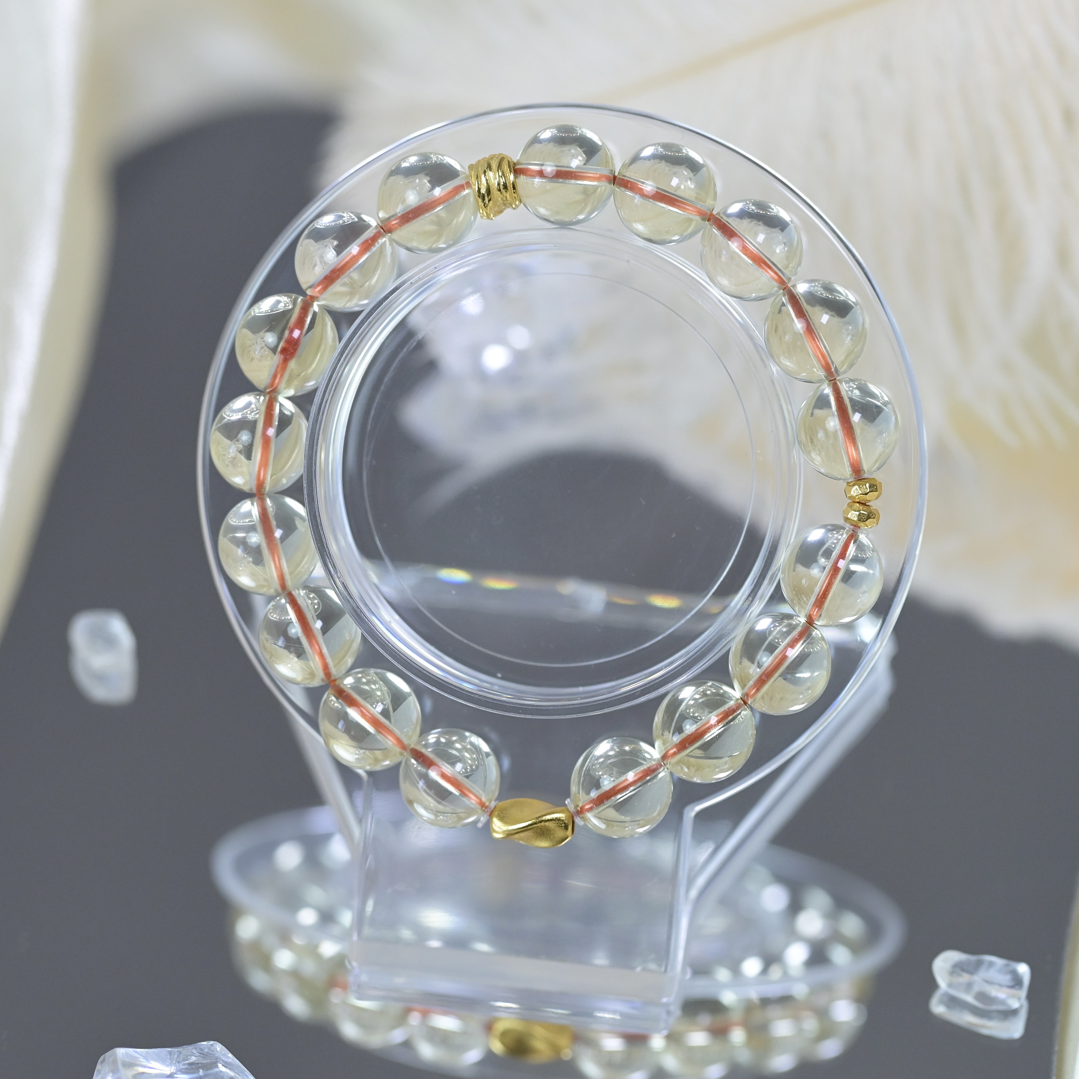 【朝朝盈】宝玥珠宝-天然黄水晶10mm-A014【多样性发一】