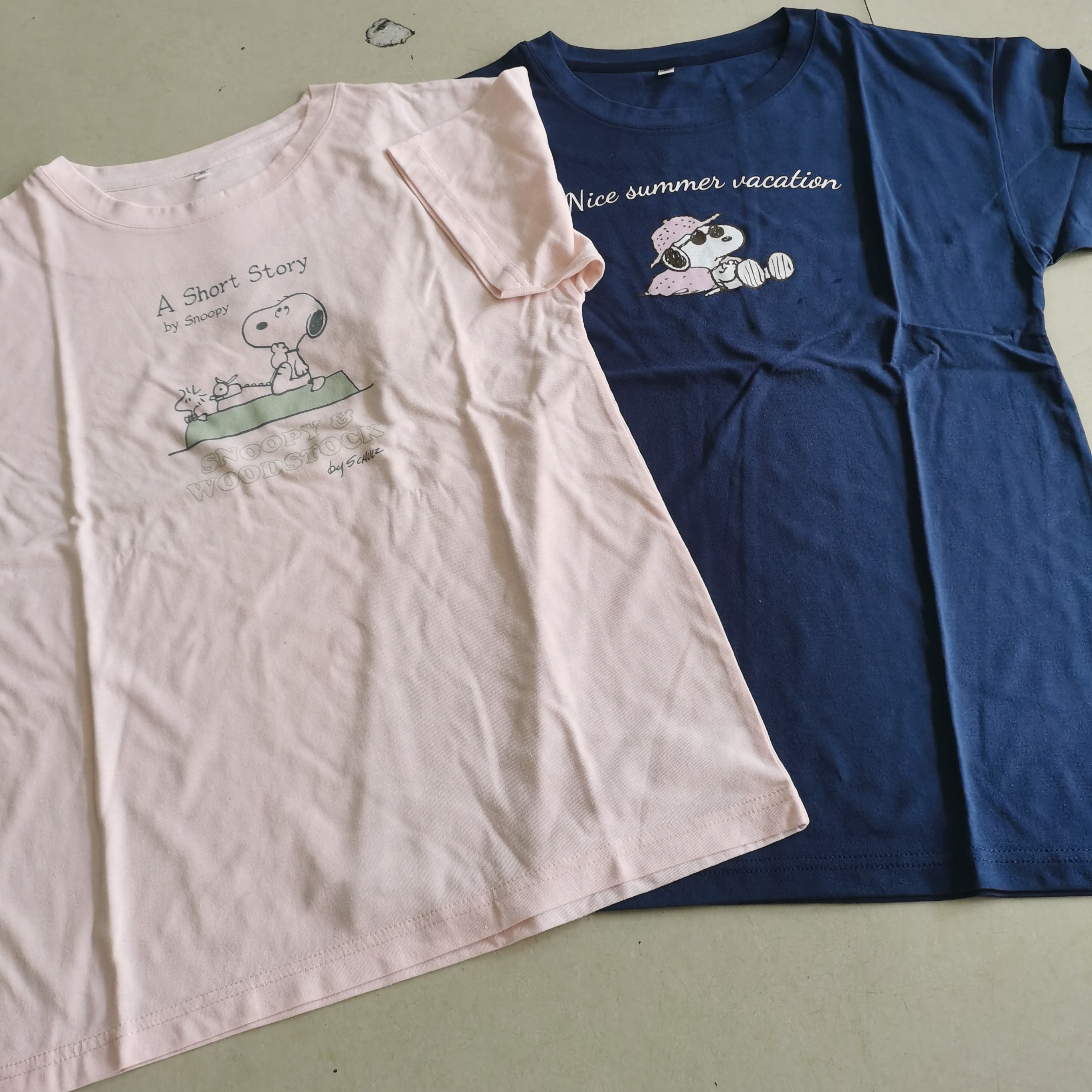 26070620女士夏季薄款卡通史努比宽松圆领休闲短袖体恤