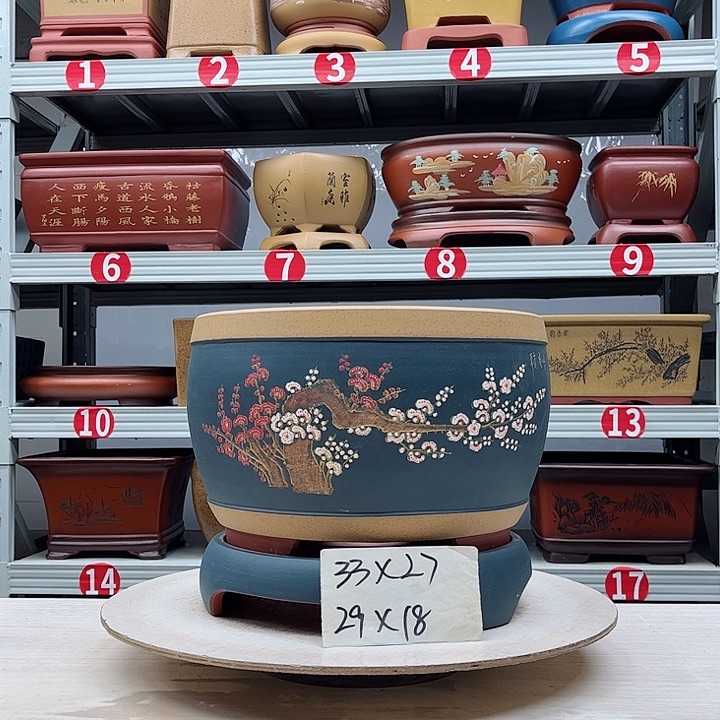 紫砂花盆紫砂花盆