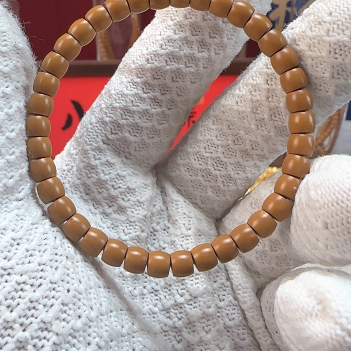 橄榄核手串老挝核尖单圈手串6.0mm