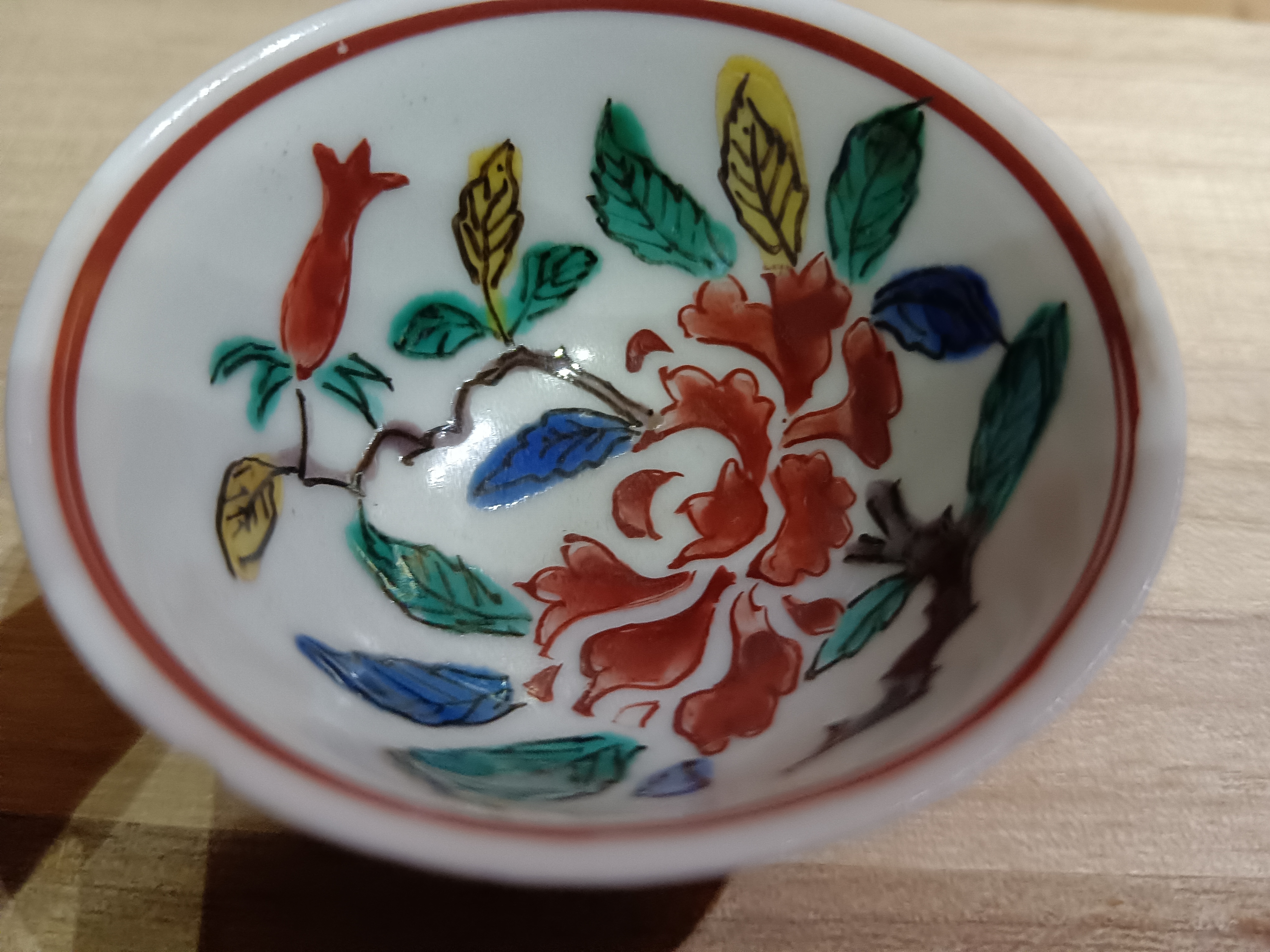 十二花神宫碗景德镇复古老厂陶瓷釉下彩红稀土主人杯古玩收藏茶杯