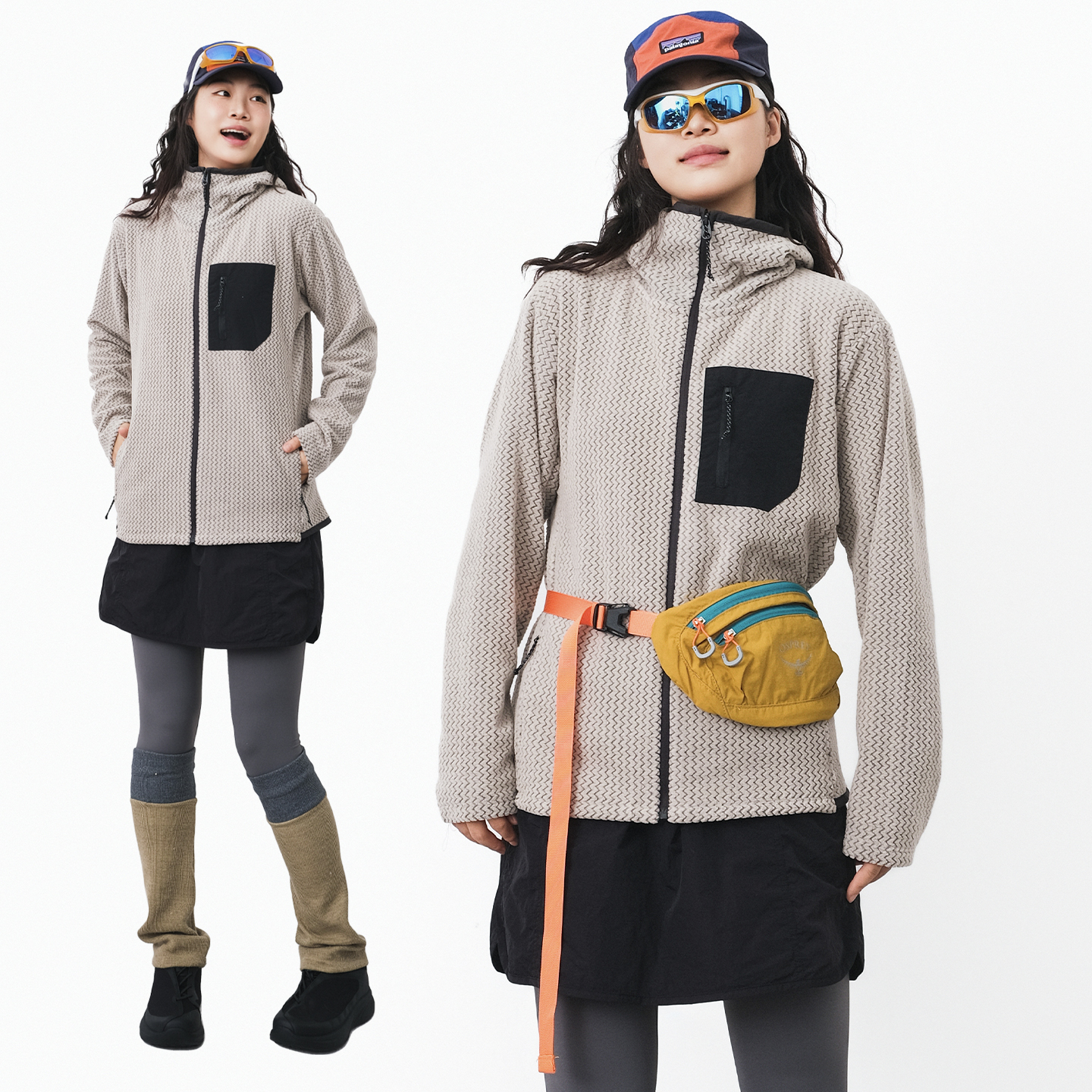 山隐户外抓绒衣女抗菌轻量化登山徒步保暖摇粒绒内胆秋冬外套男潮