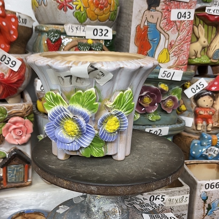 粗陶材质多肉花盆