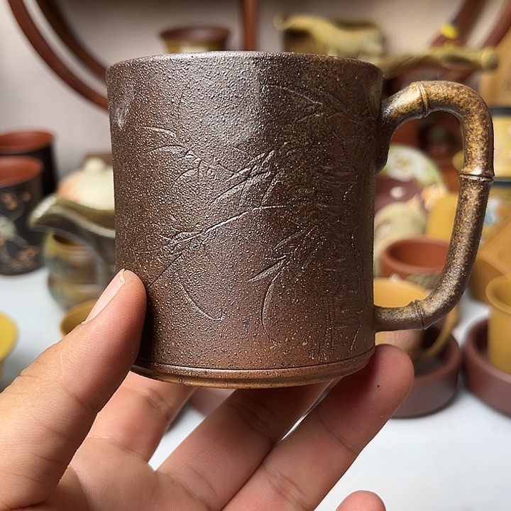 茶杯紫砂紫砂主人杯高端茶器