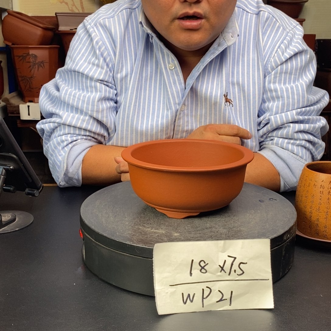 紫砂花盆货号一只WP21