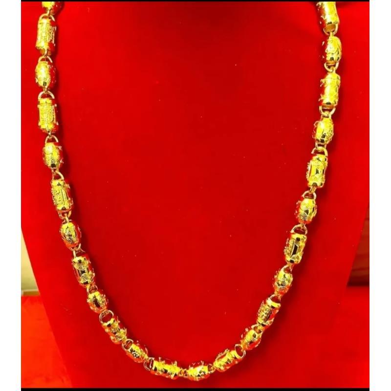 合金项链 桶珠男款时尚潮流百搭经典不掉色