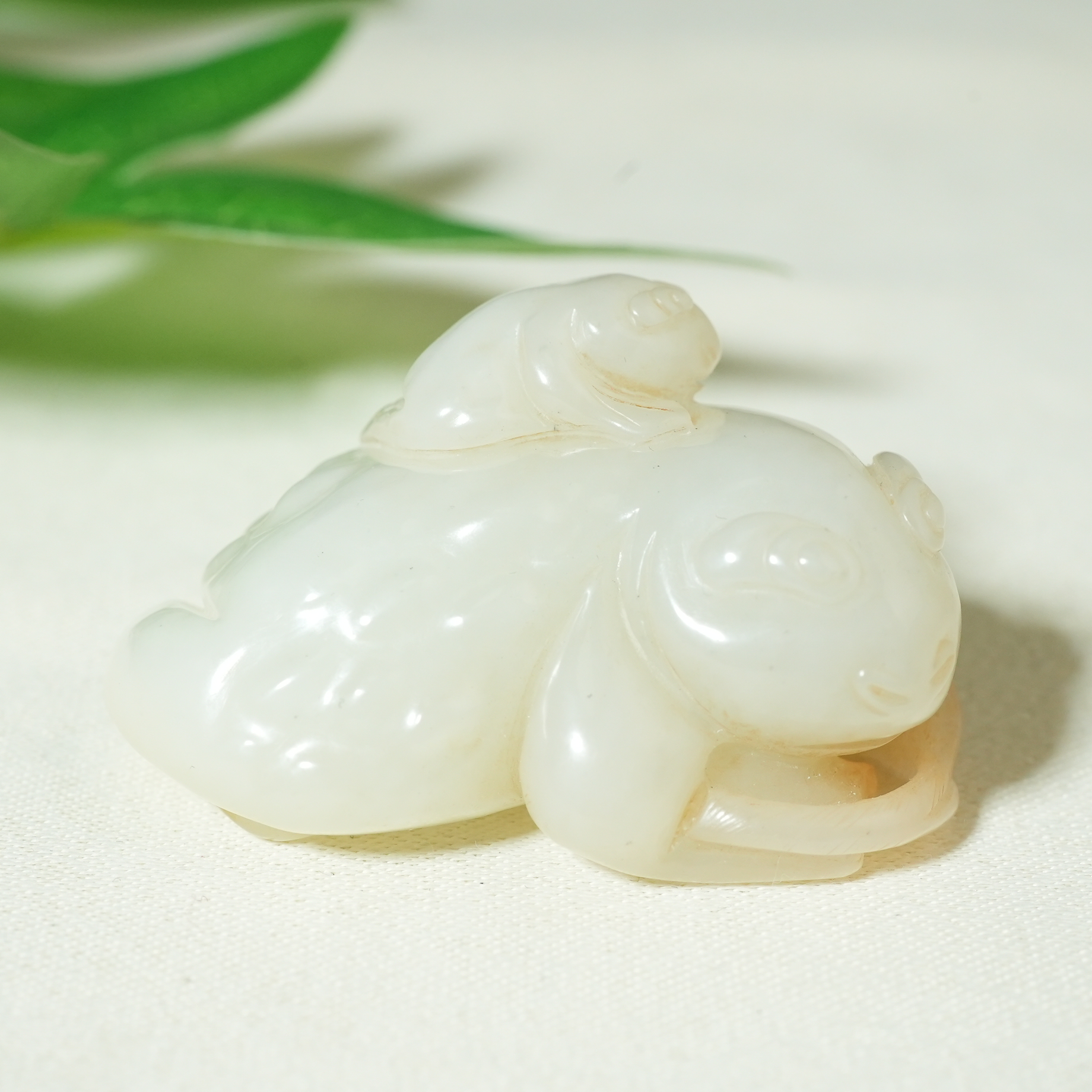 清代和田玉金蟾把件【华豫之门】AADB2502092012