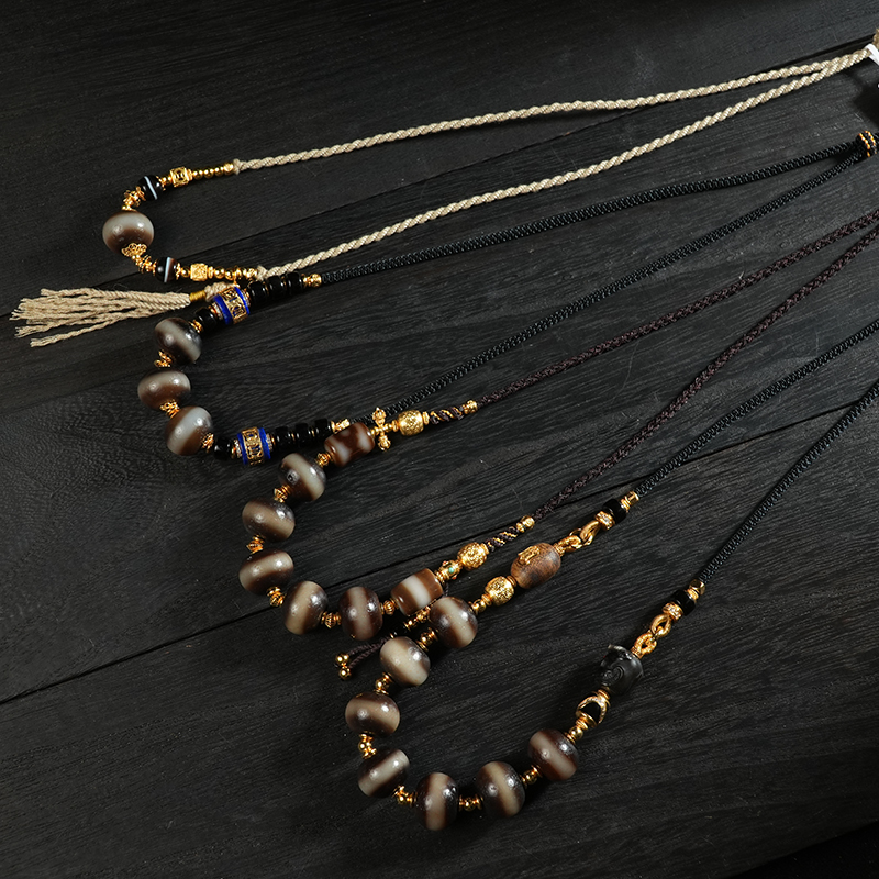 【喜马拉雅】 一三五七锁骨链/多规格天珠玛瑙 