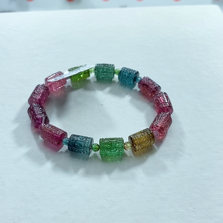 碧玺手链未镶嵌多发性发一条