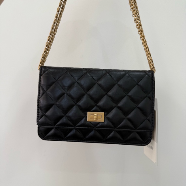95新 Chanel/香奈儿 99金扣2.55WOC尺寸19×13斜挎单肩包链条包