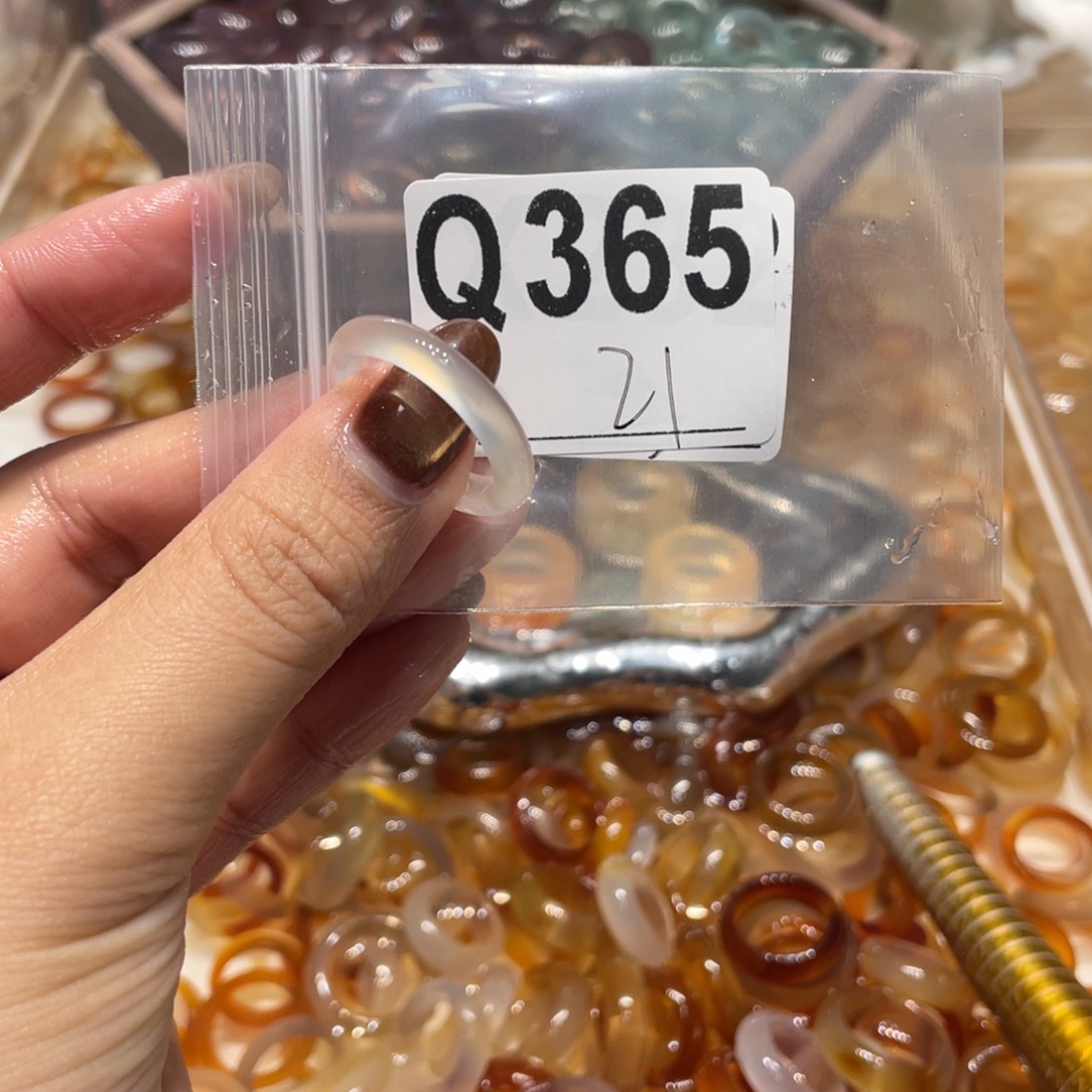 玛瑙/玉髓未镶嵌戒指365