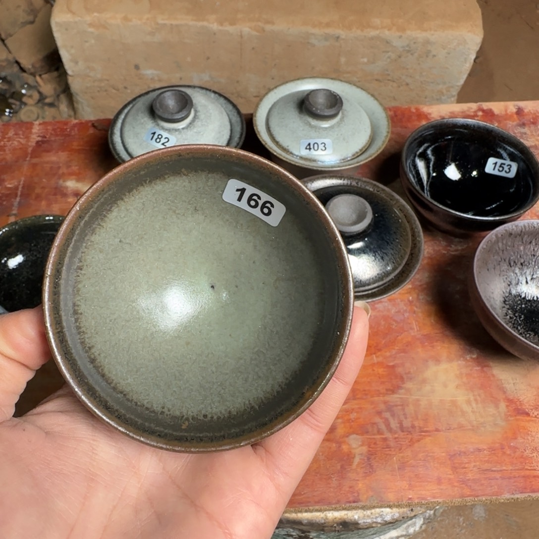 江***。茶盏龙窑柴烧原矿原釉166