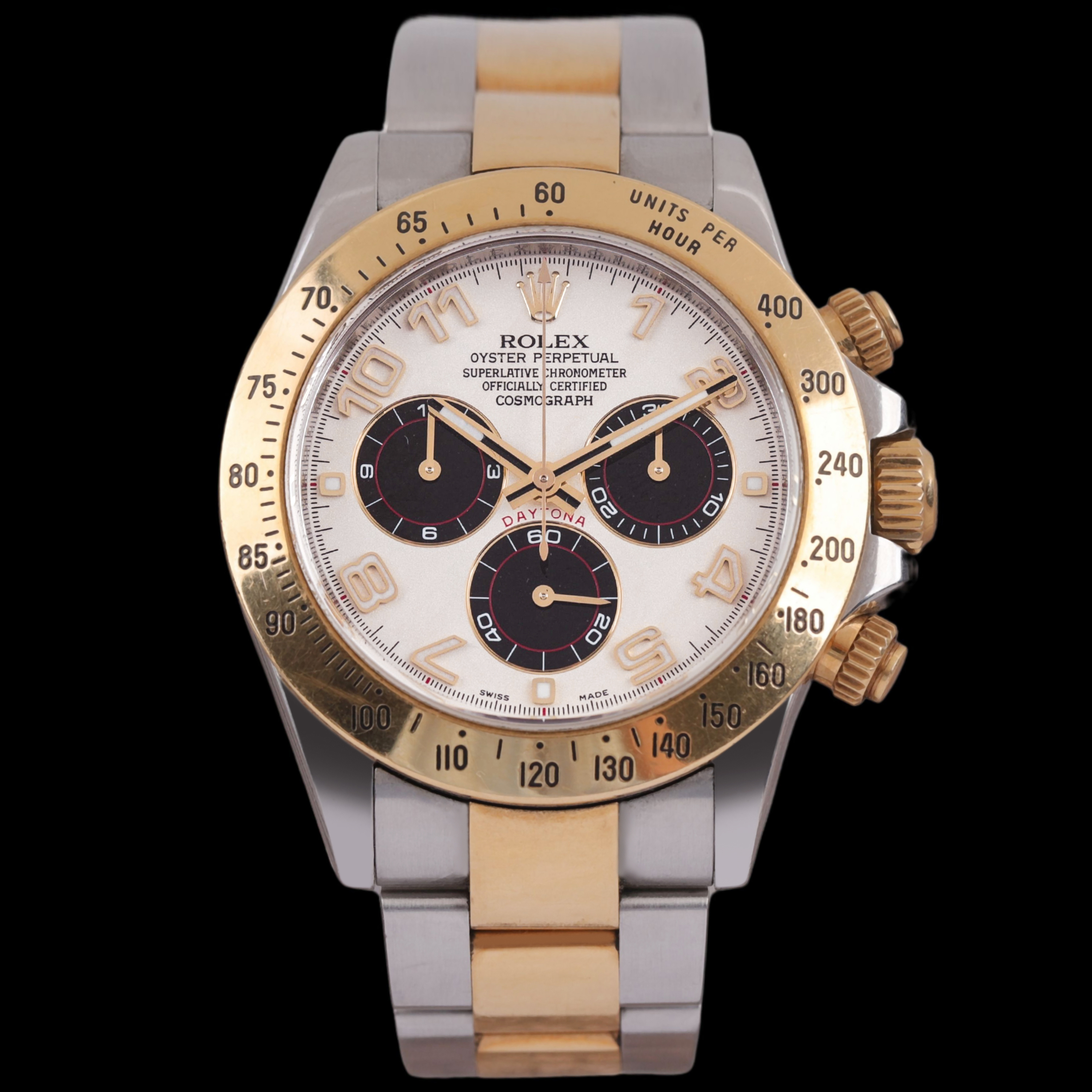 95新 Rolex/劳力士 单表劳力士迪通拿116523间金白熊猫