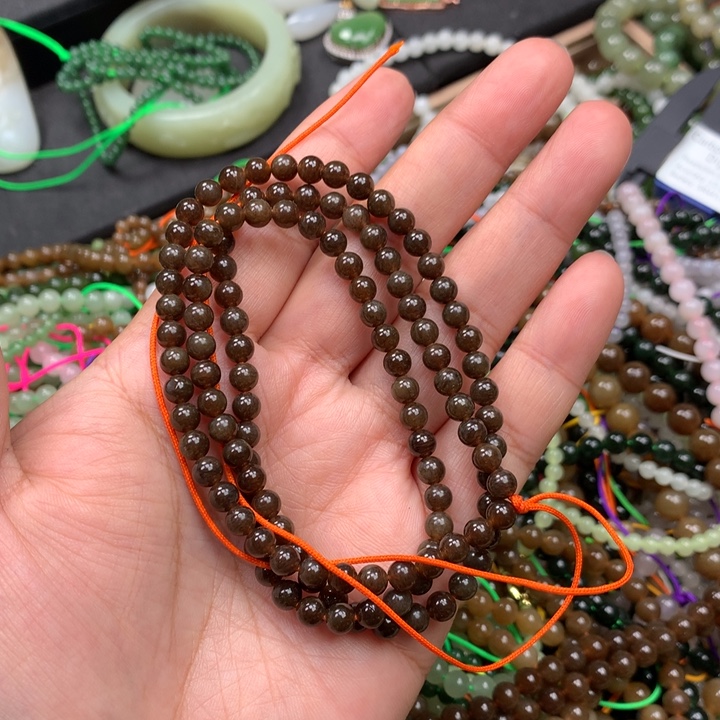 和田玉未镶嵌手链29