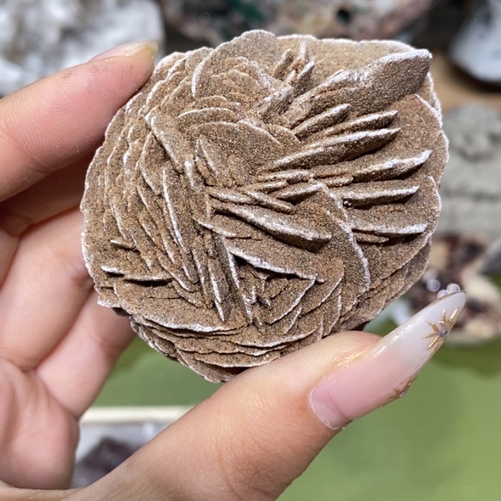 石材沙漠玫瑰大花双面毛线球