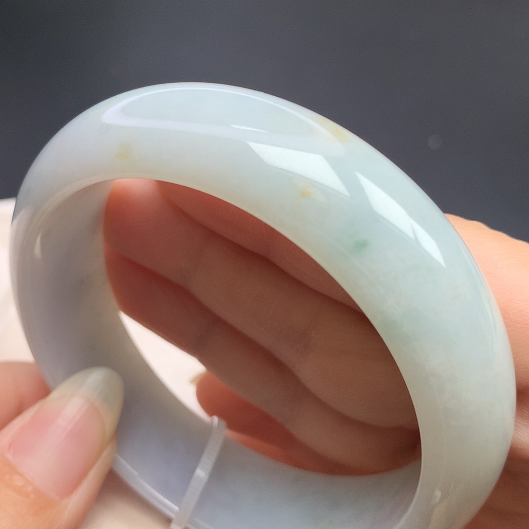 翡翠未镶嵌手镯57.4圈口