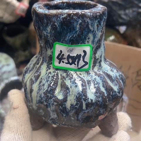 红陶粗陶花盆手工