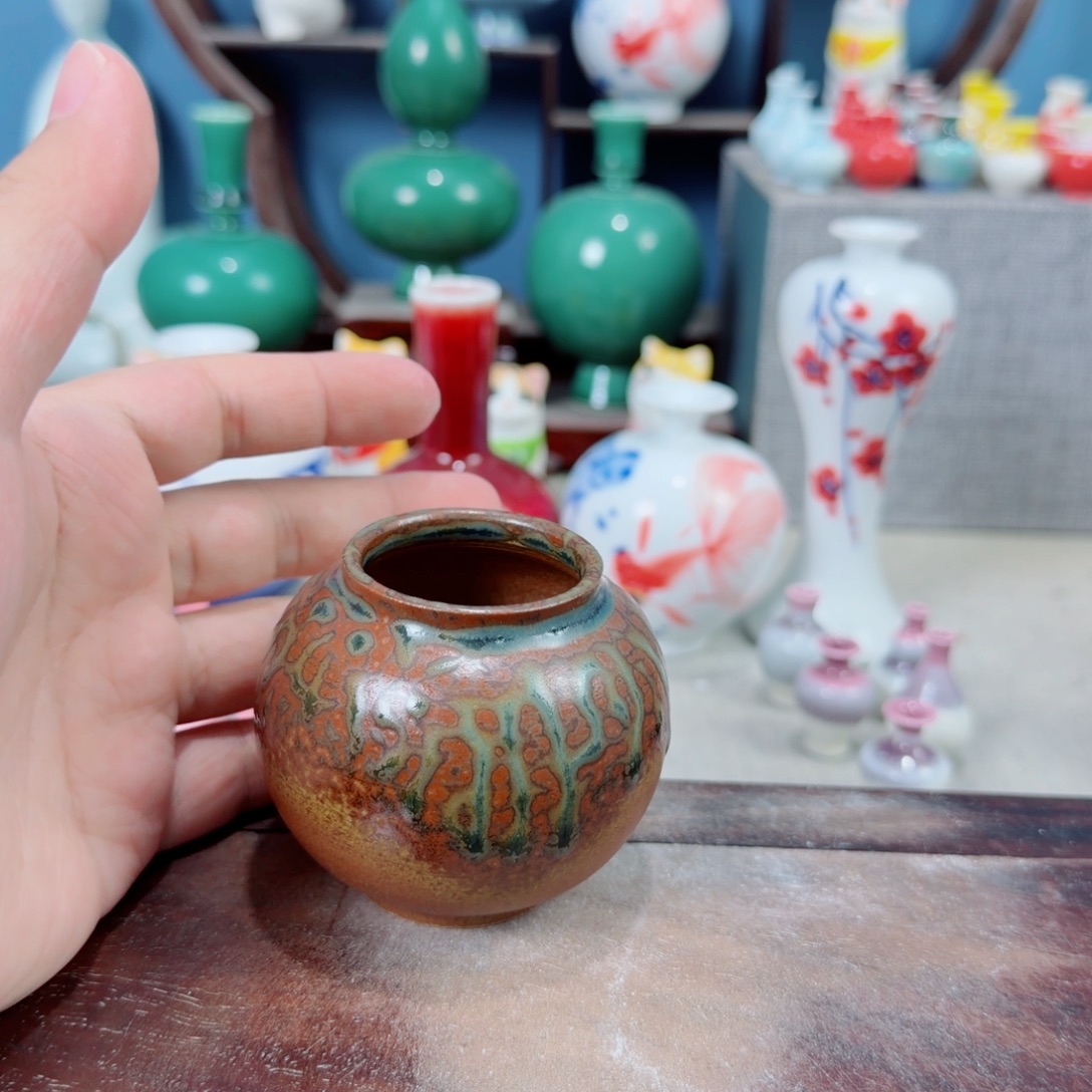 陶瓷手工小花器摆件