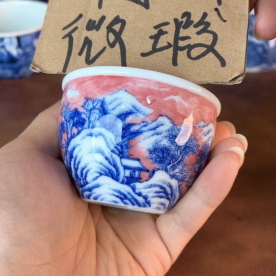 杯学***g景德镇全手工手绘陶瓷