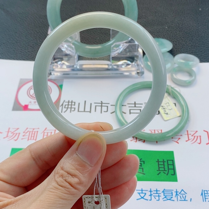 未镶嵌手镯翡翠美人条手镯56-57圈口