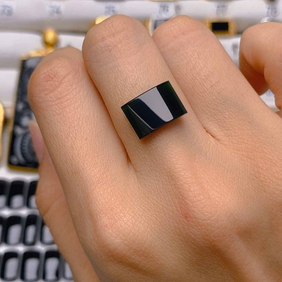 翡翠戒指未镶嵌风**3戒面