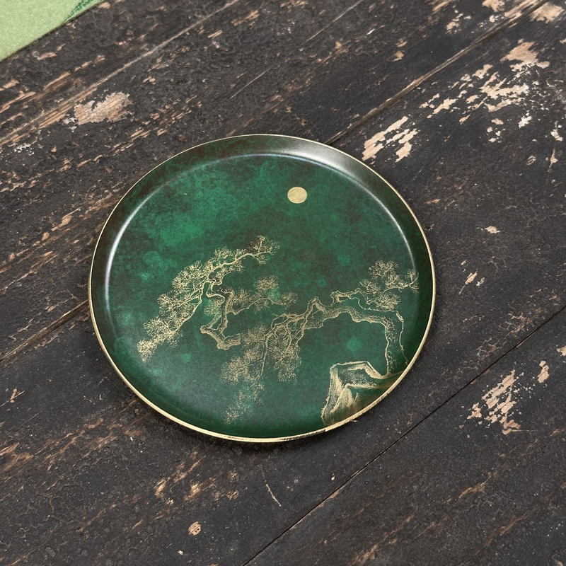 黄铜漆彩茶垫杯垫茶杯垫茶道功夫茶杯托茶托创意茶具配件隔热