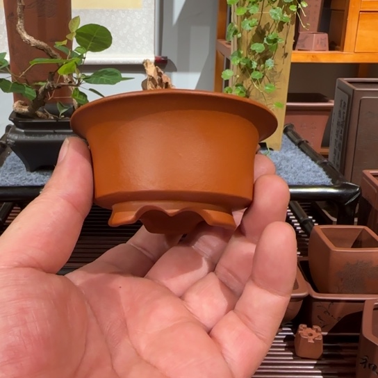紫砂花盆原矿紫泥