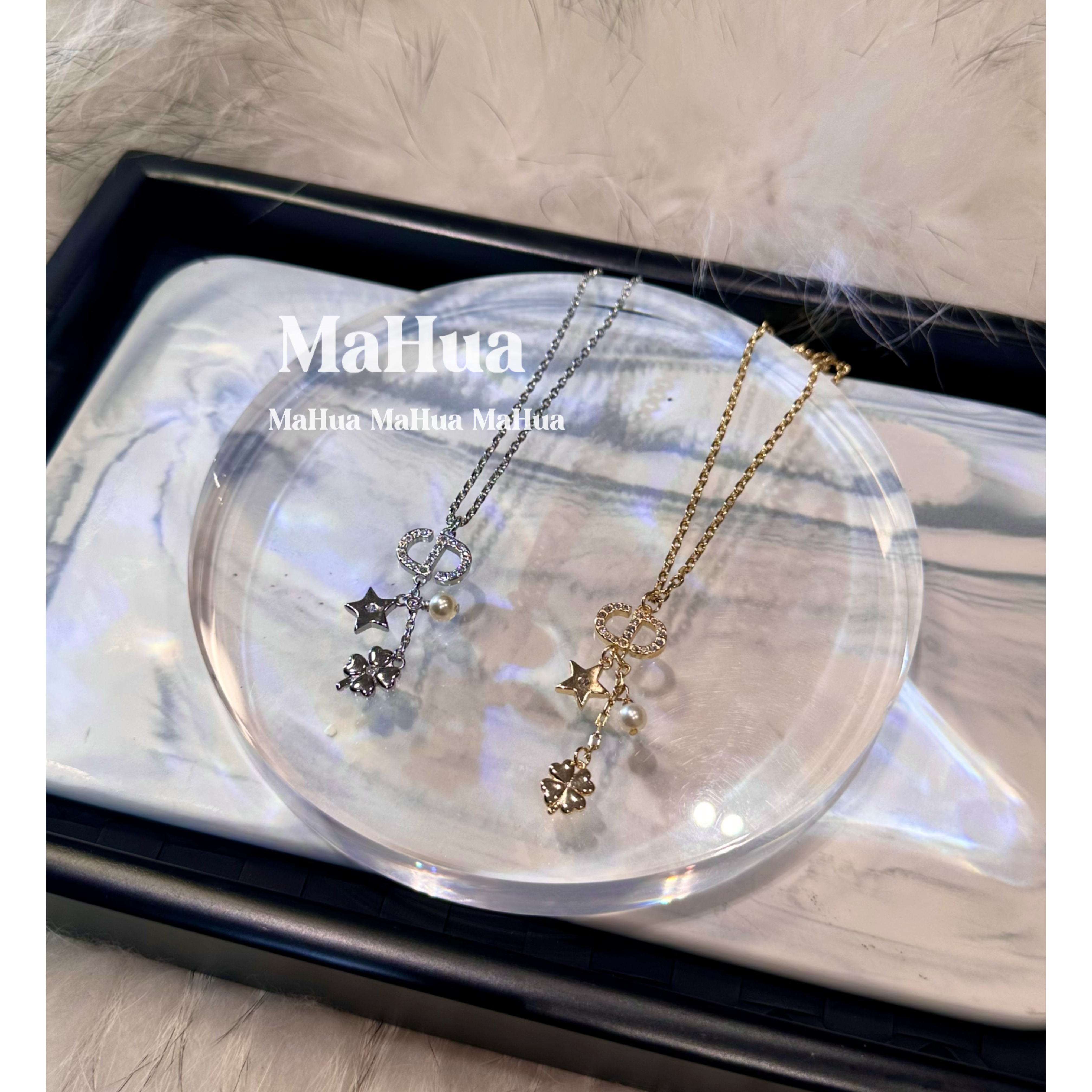 铜合金项链 P0943 时尚气质流苏猪鼻子项链