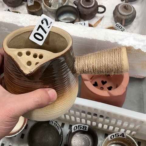 柴烧宝瓶杯子大放漏