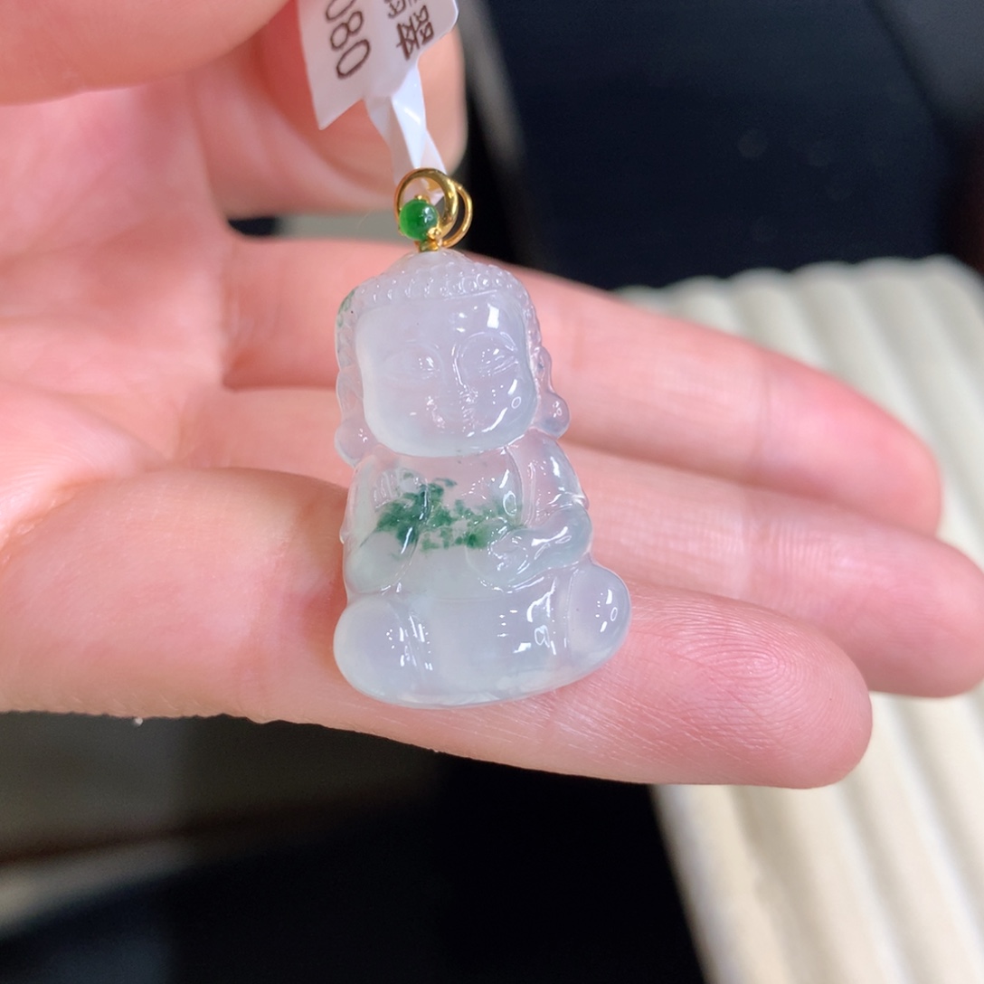 颈饰未镶嵌翡翠宝宝佛