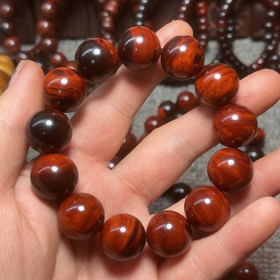 七***鮣檀香紫檀（小叶紫檀）1.8紫檀手串