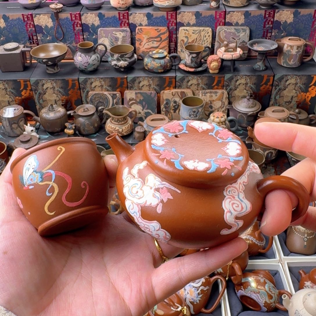 茶壶紫砂150ml一壶一杯