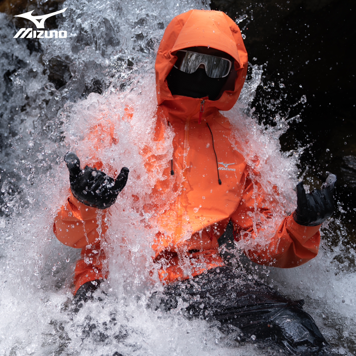 Mizuno/美津浓户外防水亮色硬壳冲锋衣防风透气徒步冲锋衣男士商品图